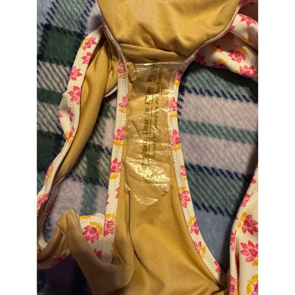 Old Navy Smocked Bandeau Longline Bikini Swim Top Size Small Bottoms Size Large - Picture 7 of 14